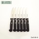Lot de 6 Couteaux de Table sans dents - La Fourmi - Vue 1 - coutellerie-du-sud.com