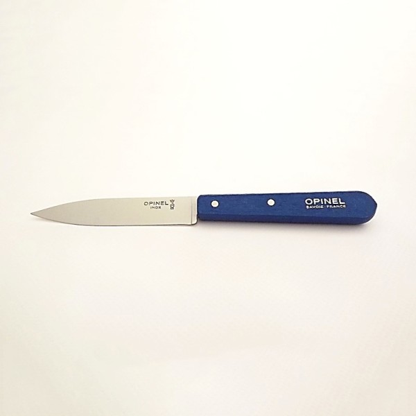 Opinel Couteau de cuisine sans dents bois bleu vue 2