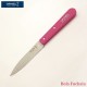 Opinel Couteau de cuisine sans dents bois fuchsia vue 1