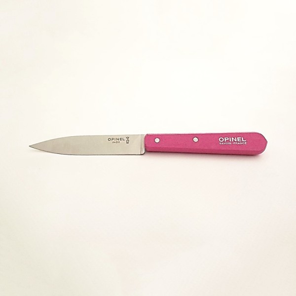 Opinel Couteau de cuisine sans dents bois fuchsia vue 2