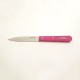 Opinel Couteau de cuisine sans dents bois fuchsia vue 2