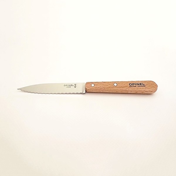 Couteau d'Office - Lame Lisse 8 cm - Naturel