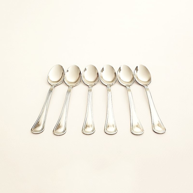Lot de 6 cuillères à dessert inox - 13 cm - vue 1 Lot de 6 cuillères à dessert inox - 13 cm - vue 1