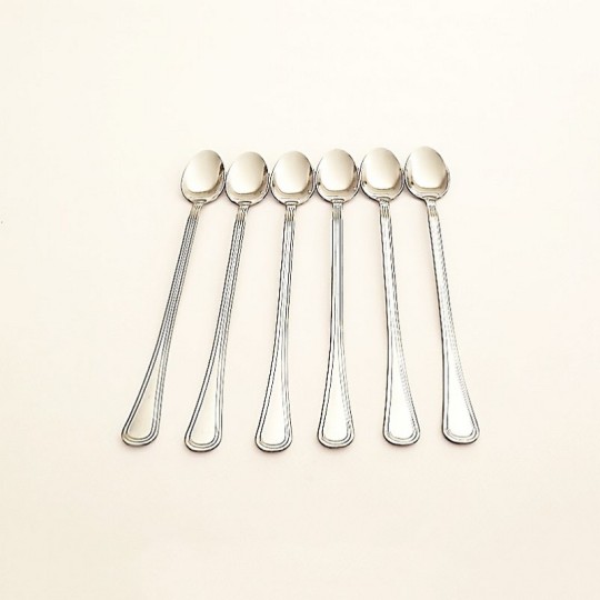 Lot de 6 Cuillères à Mazagran Inox