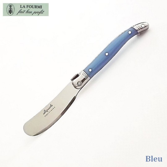 Laguiole couteau à beurre bleu