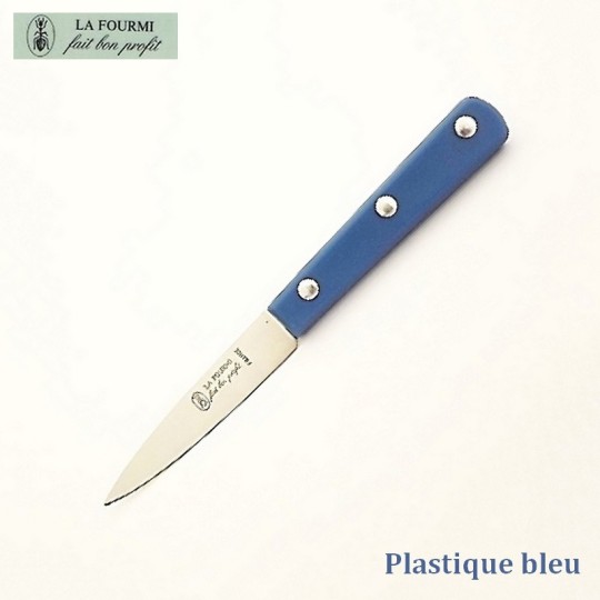 La Fourmi Couteau de Cuisine Lisse 8 cm -  Plastique Bleu