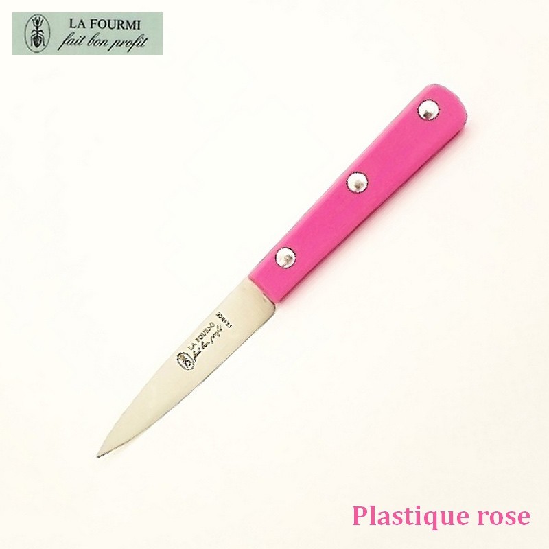 La Fourmi Couteau de Cuisine Lisse 8 cm -  Plastique Rose