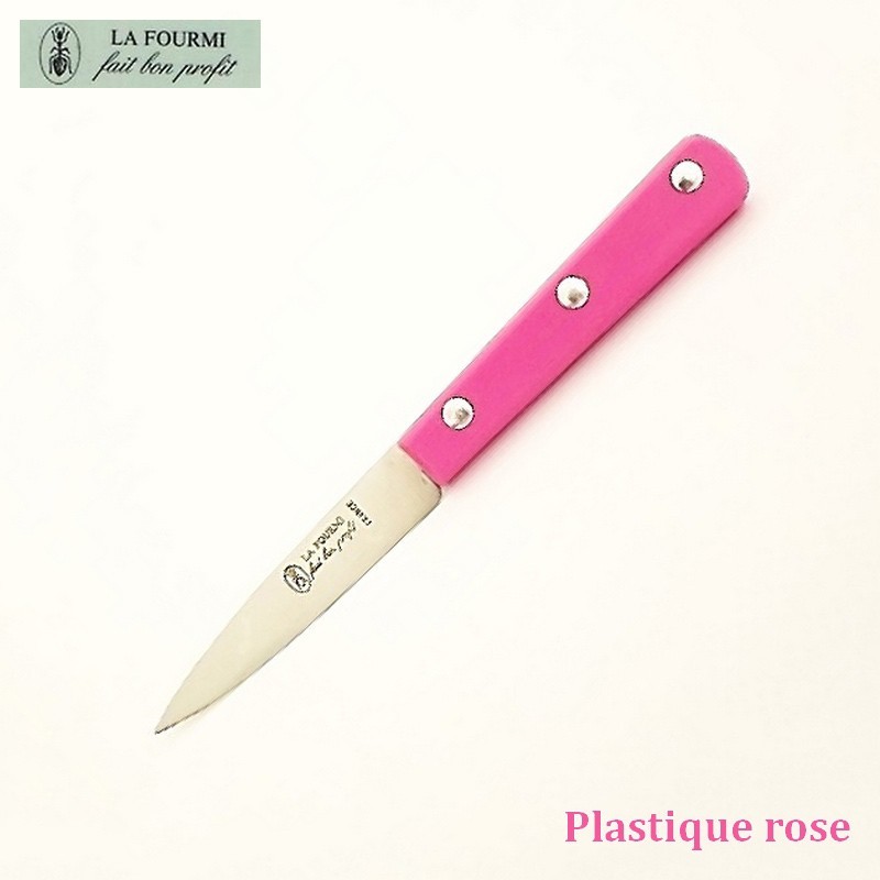 La Fourmi Couteau de Cuisine Lisse 8 cm - Plastique Rose La Fourmi Couteau de Cuisine Lisse 8 cm - Plastique Rose