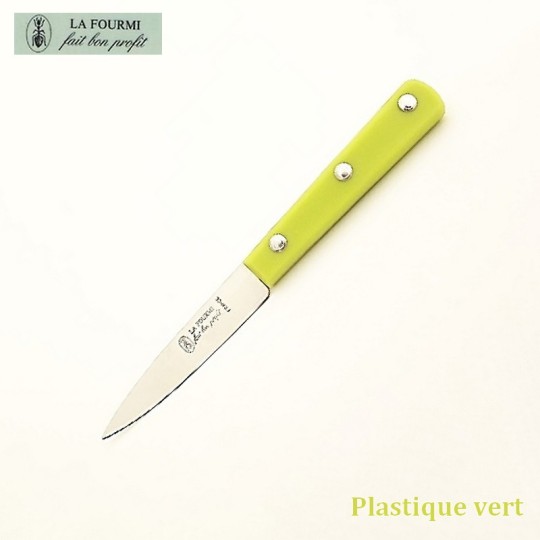 La Fourmi Couteau de Cuisine Lisse 8 cm -  Plastique Vert