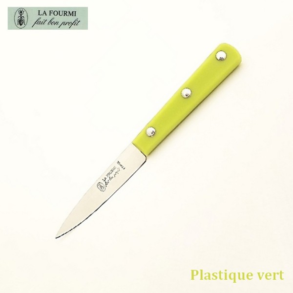 La Fourmi Couteau de Cuisine Lisse 8 cm -  Plastique Vert