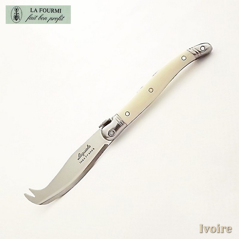 Fromagette Couteau de cuisine Laguiole par La Fourmi - Plastique ivoire Fromagette Couteau de cuisine Laguiole par La Fourmi - Plastique ivoire
