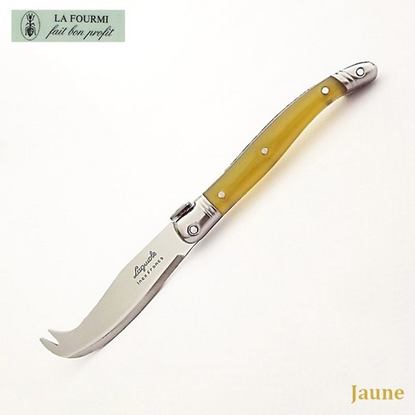 Fromagette Couteau de cuisine Laguiole par La Fourmi - Plastique jaune