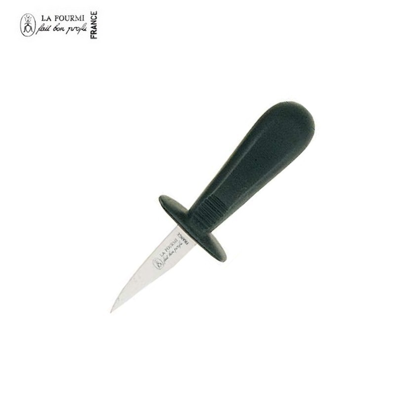 La fourmi couteau a huitre avec garde - plastique noir La fourmi couteau a huitre avec garde - plastique noir