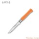 La Fourmi couteau de table gamme country sans dents - plastique orange