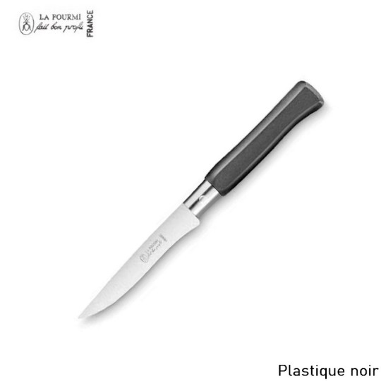 La Fourmi couteau de table gamme country sans dents - plastique noir