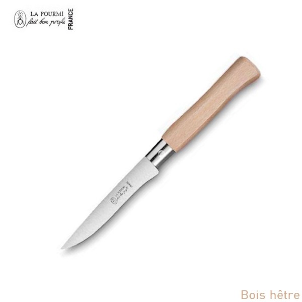 La Fourmi couteau de table gamme country sans dents - bois hetre
