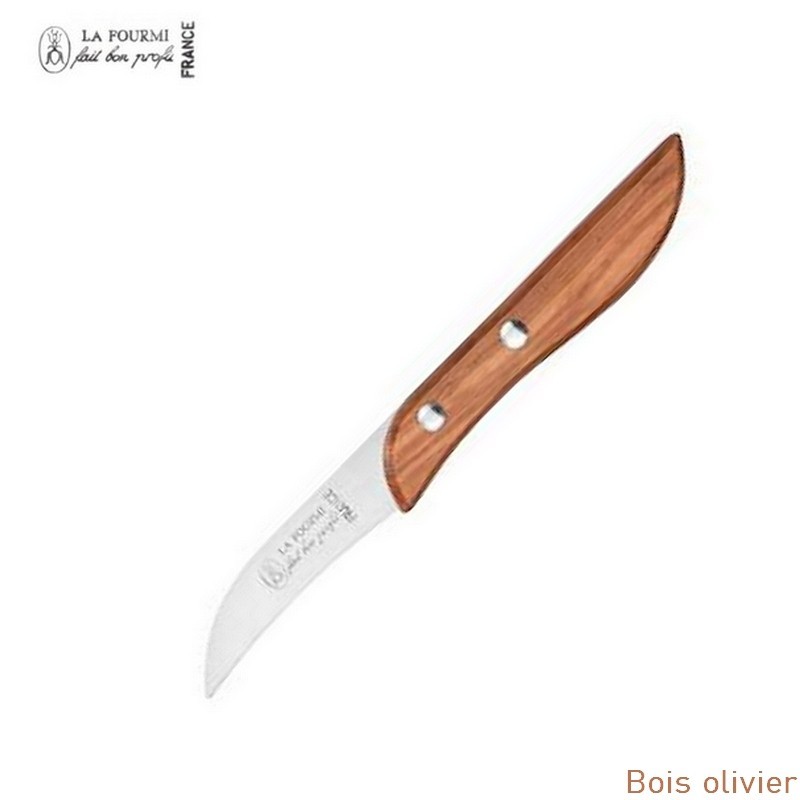 La fourmi couteau de cuisine serpette - bois olivier