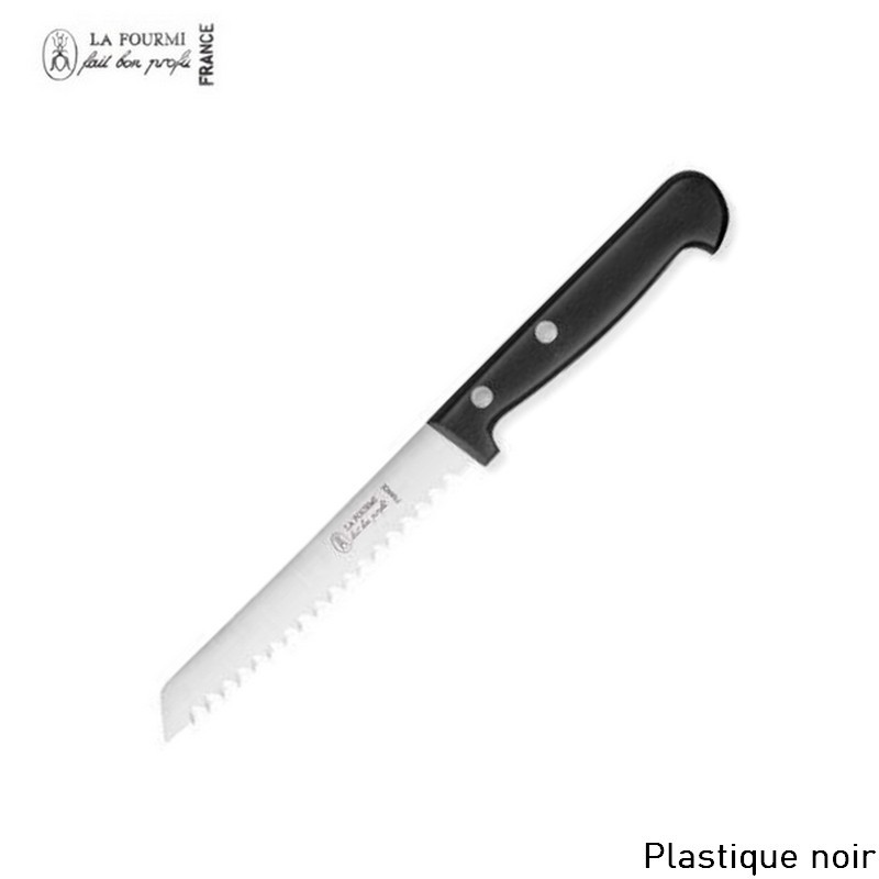 La Fourmi couteau a pain baguette - plastique noir