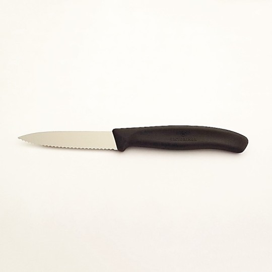 Victorinox - Couteau de Cuisine Cranté 8 cm - Noir - Vue 1