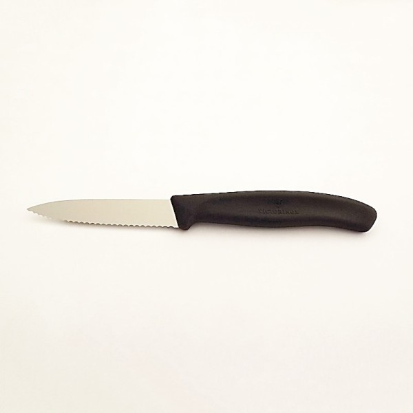 Victorinox - Couteau de Cuisine Cranté 8 cm - Noir - Vue 1