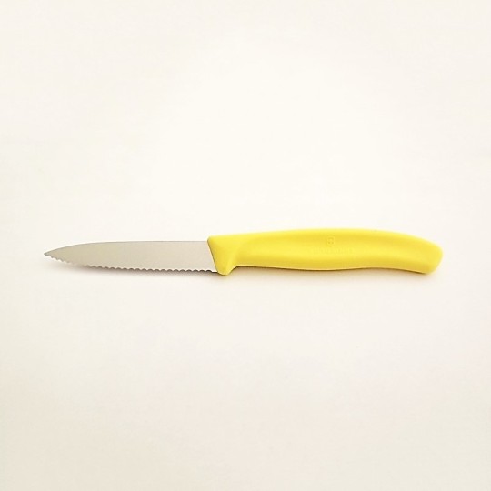 Victorinox - Couteau de Cuisine Cranté 8 cm - Jaune - Vue 1