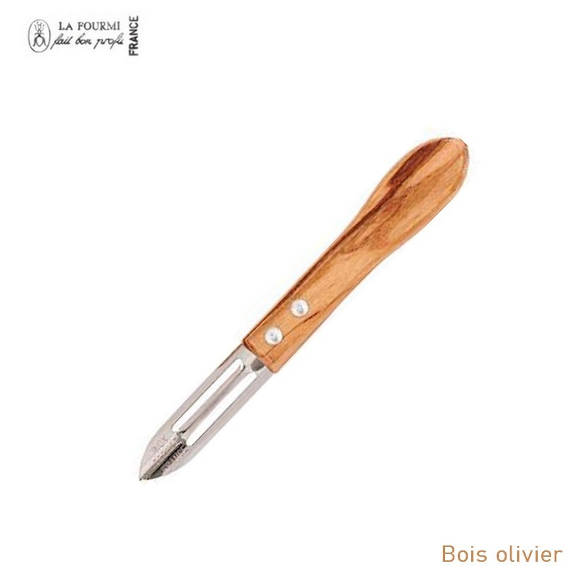 la fourmi couteau eplucheur à légumes econome - bois olivier la fourmi couteau eplucheur à légumes econome - bois olivier