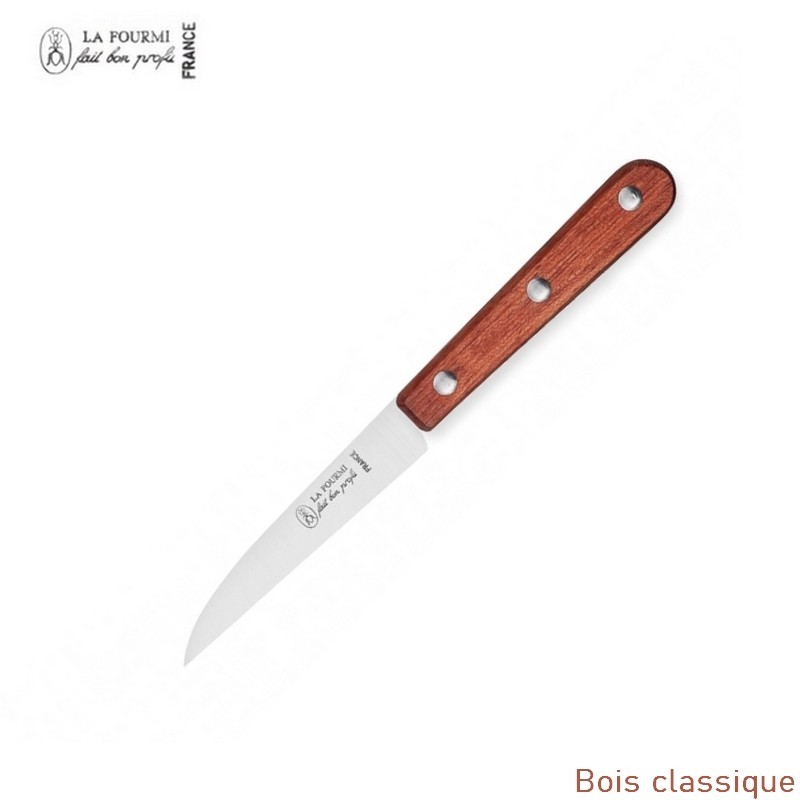 La fourmi couteau de cuisine lame droite 8 cm - bois classique La fourmi couteau de cuisine lame droite 8 cm - bois classique