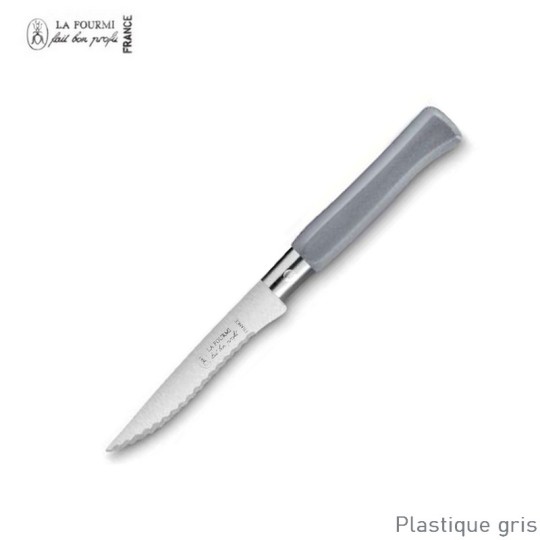 La fourmi couteau de table country cranté - plastique gris