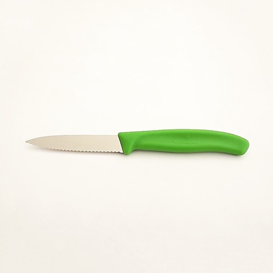 Victorinox - Couteau de Cuisine Cranté 8 cm - Vert - Vue 1