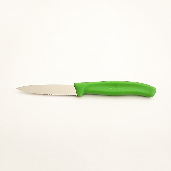 Victorinox - Couteau de Cuisine Cranté 8 cm - Vert - Vue 1