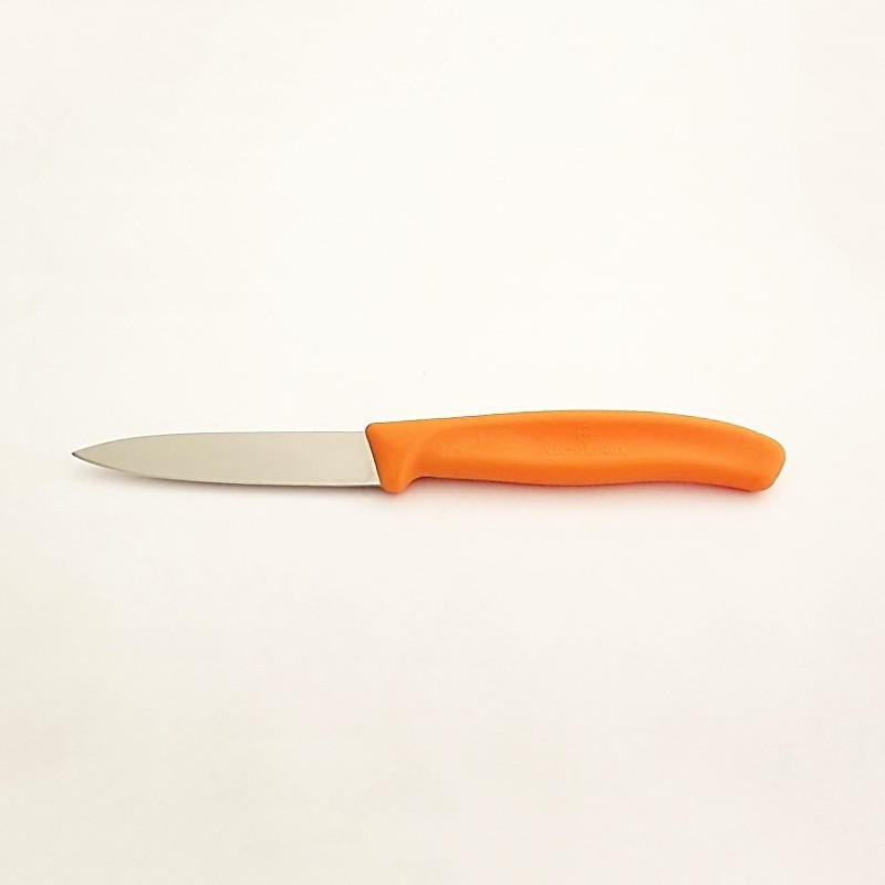 Victorinox Couteau lisse 8 cm Plastique orange - Vue 1