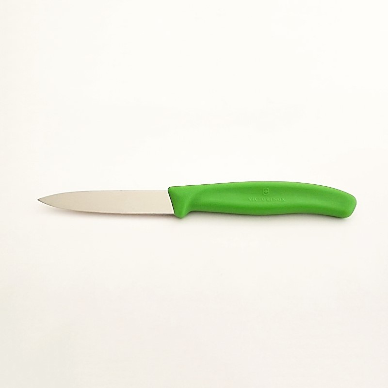 Victorinox Couteau lisse 8 cm Plastique vert - Vue 1 Victorinox Couteau lisse 8 cm Plastique vert - Vue 1