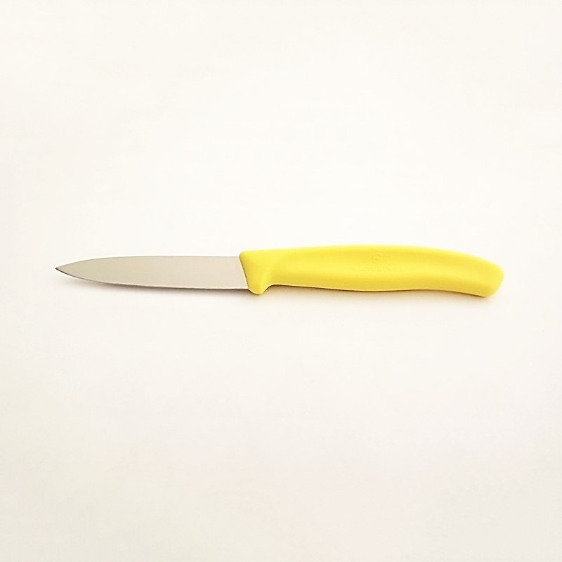 Victorinox Couteau lisse 8 cm Plastique jaune - Vue 1