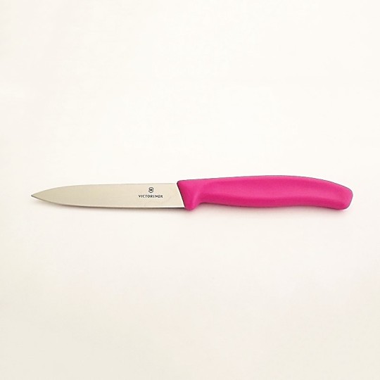 Victorinox Couteau lisse 10 cm Plastique rose - Vue 1