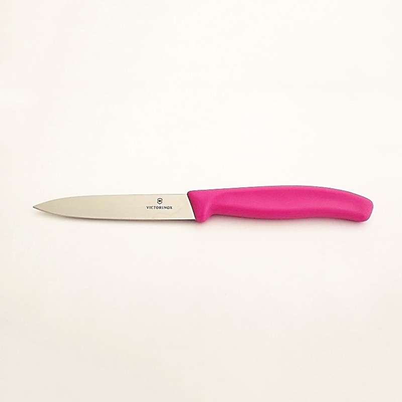 Victorinox Couteau lisse 10 cm Plastique rose - Vue 1 Victorinox Couteau lisse 10 cm Plastique rose - Vue 1