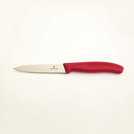 Victorinox Couteau lisse 10 cm Plastique rouge - Vue 1