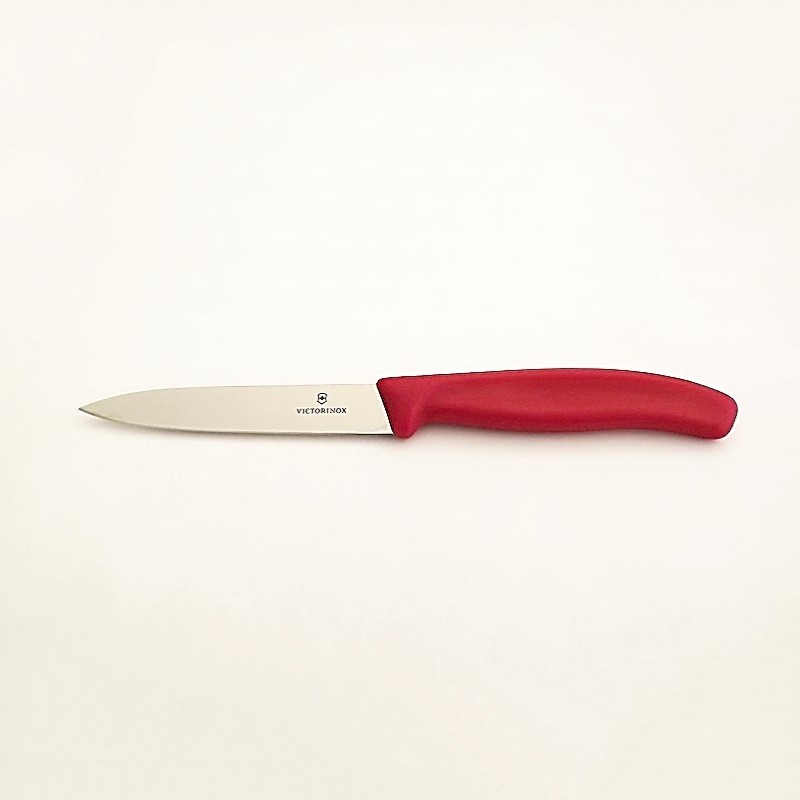 Victorinox Couteau lisse 10 cm Plastique rouge - Vue 1 Victorinox Couteau lisse 10 cm Plastique rouge - Vue 1