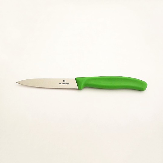 Victorinox Couteau lisse 10 cm Plastique vert - Vue 1