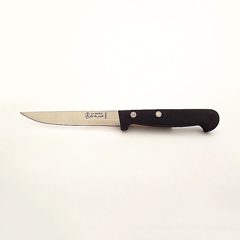 Lot De 6 Couteaux à Steak La Fourmi ABS - Manche Noir, Rivets Gros, Référence 29780780 - Fabriqué En France