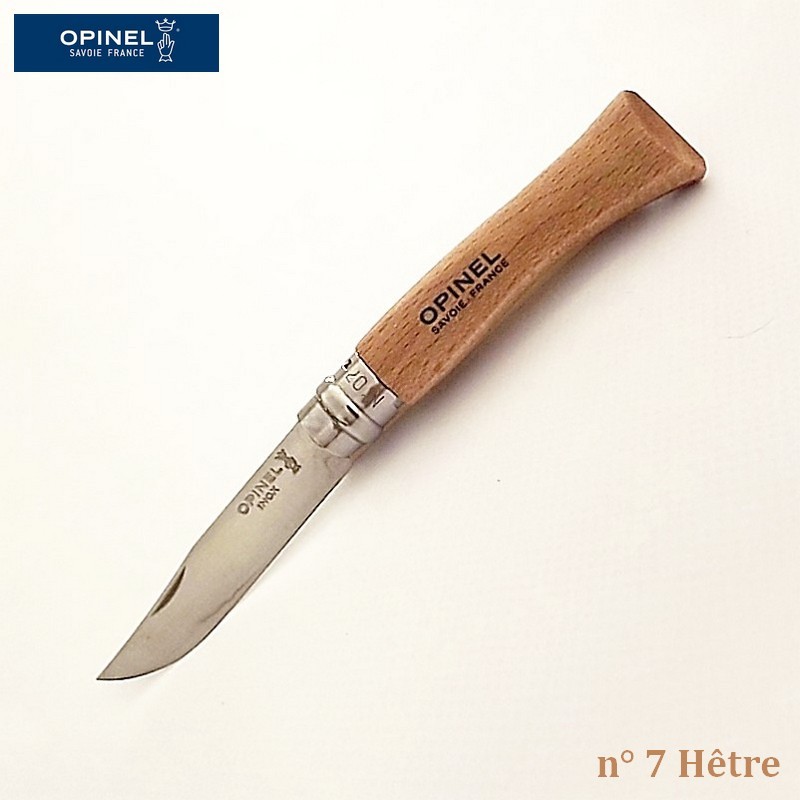 Opinel Couteau de Poche Inox N° 7 - Vue 1 Opinel Couteau de Poche Inox N° 7 - Vue 1