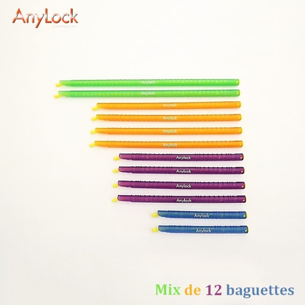Mix de 12 Baguettes Anylock 1 - Vue 1 - coutellerie-du-sud.com