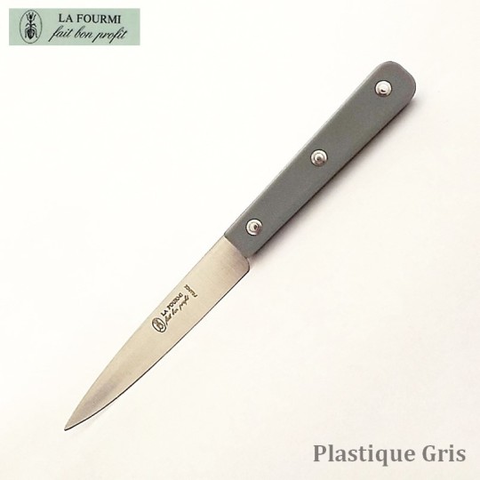 La Fourmi Couteau de Cuisine Lisse 10 cm Plastique gris - Vue 1