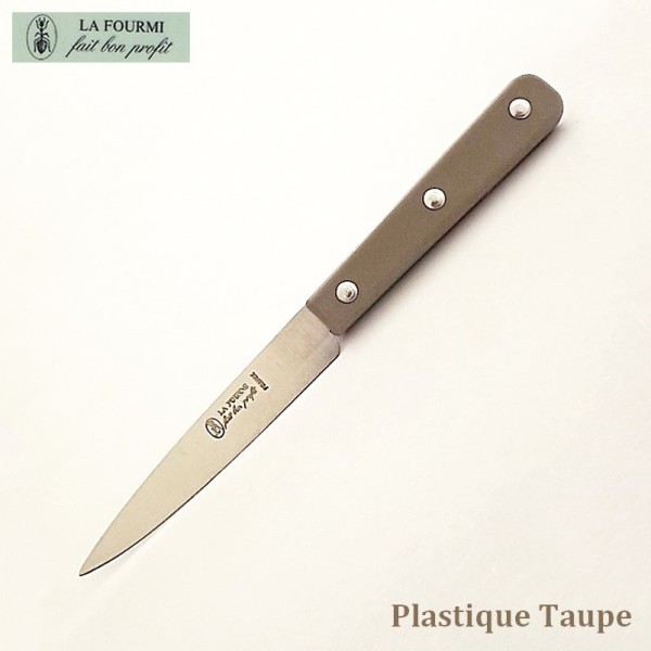 La Fourmi Couteau de Cuisine Lisse 10 cm Plastique taupe - Vue 1