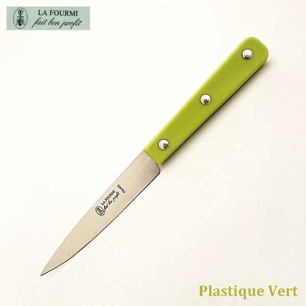 La Fourmi Couteau de Cuisine Lisse 10 cm Plastique vert - Vue 1