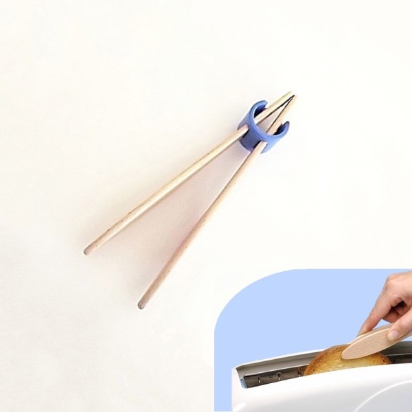 Pince à toast 18 cm - Bleu - Vue 1