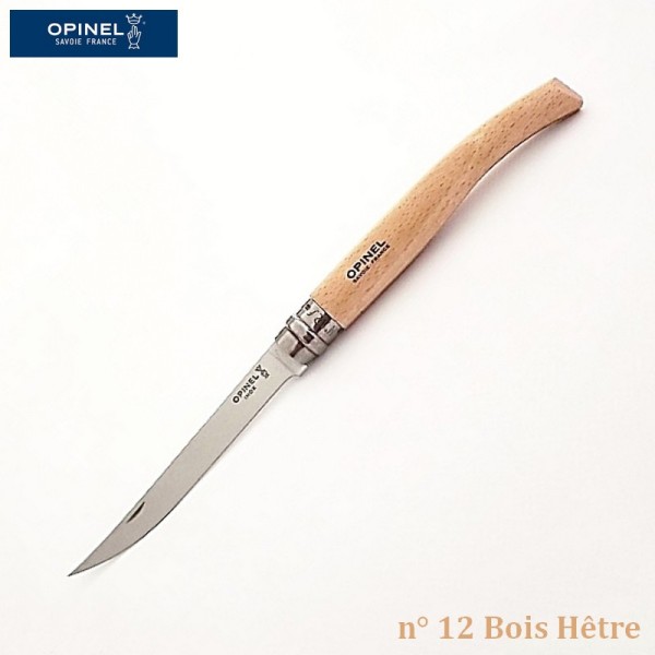 Opinel Couteau de Poche Effilé N°12 Bois hêtre - Vue 1