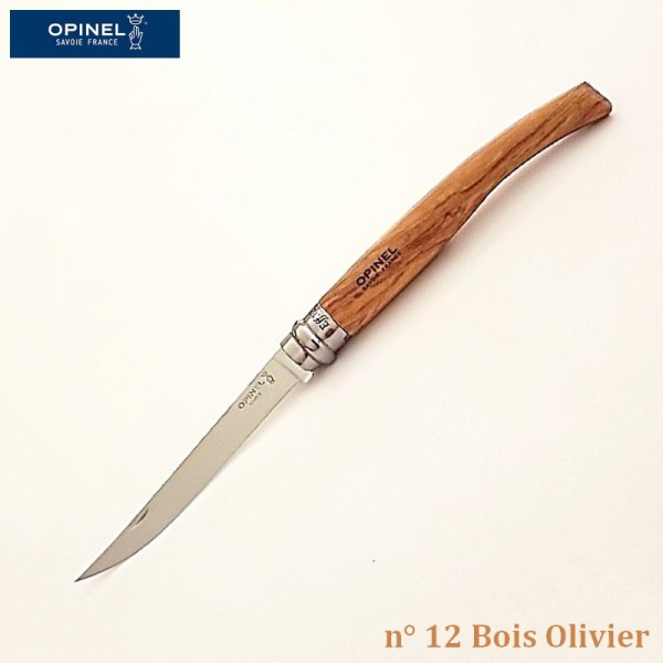 Opinel Couteau de Poche Effilé N°12 Bois olivier - Vue 1