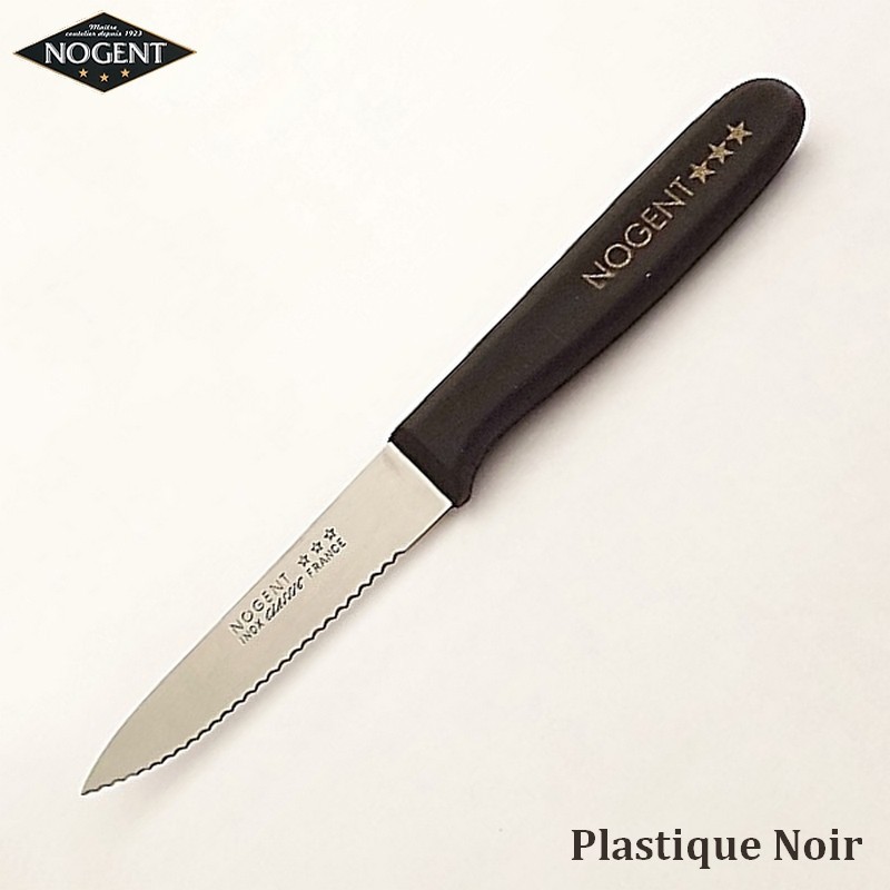 Nogent Couteau Cranté Plastique noir - Vue 1